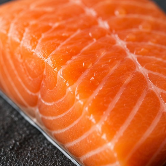 A salmon fillet.
